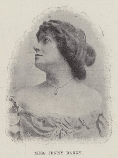 Miss Jenny Barry (incisione) da English School