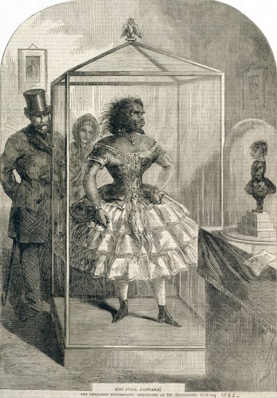 Miss Julia Pastrana, La Nondescript Imbalsamata, Esibita a 191 Piccadilly, 1862 da English School