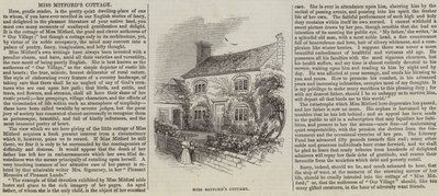 Cottage di Miss Mitford da English School