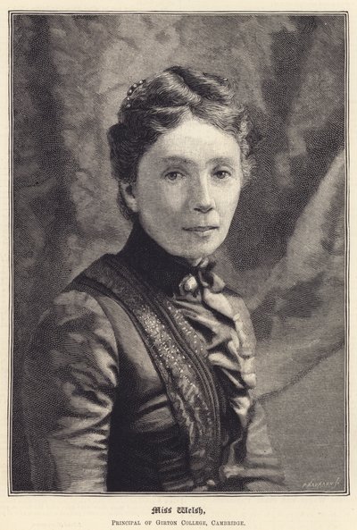 Miss Welsh, Preside del Girton College, Cambridge (incisione) da English School