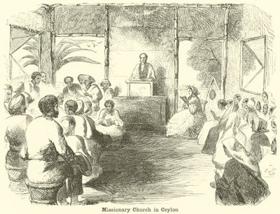 Chiesa missionaria a Ceylon da English School