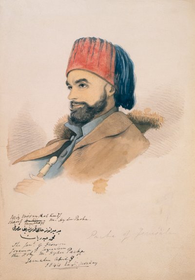 Mohammed Hayder, Pascià di Gerusalemme, 1844 da English School