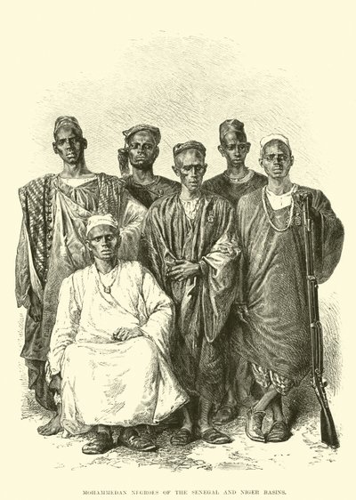 Negri musulmani dei bacini del Senegal e del Niger (incisione) da English School