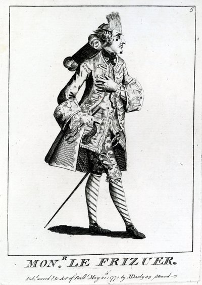 Mons. Le Frizuer, 1771 da English School