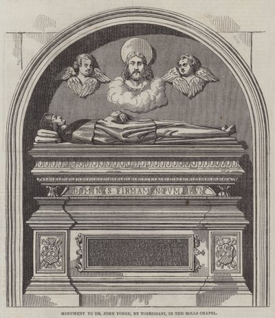 Monumento a Dr John Yonge, di Torrigiani, nella Rolls Chapel da English School