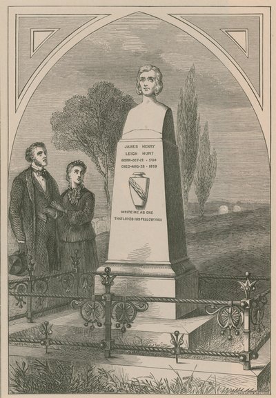 Monumento a James Henry Leigh Hunt da English School