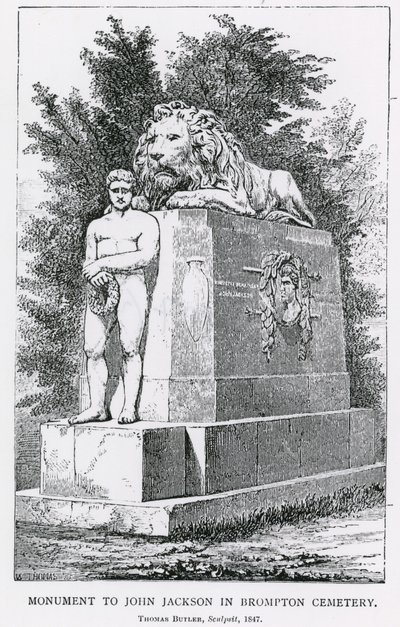 Monumento a John Jackson nel cimitero di Brompton da English School