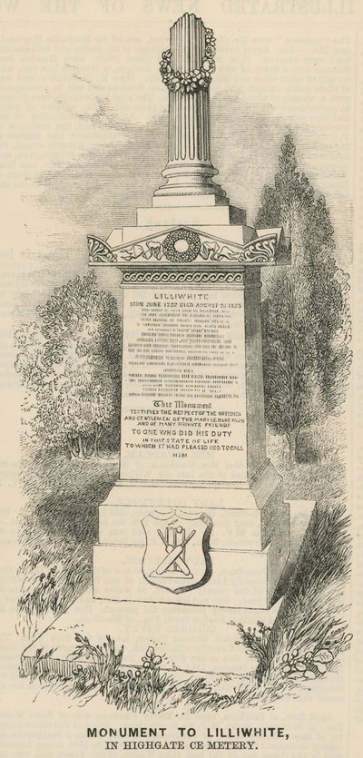Monumento a Lilliwhite da English School
