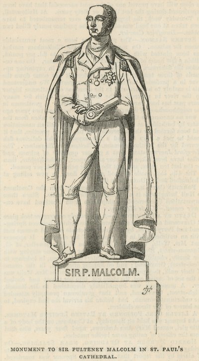 Monumento a Sir Pulteney Malcolm da English School