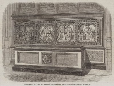 Monumento alla Duchessa di Gloucester, nella Cappella di San Giorgio, Windsor da English School