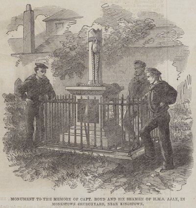 Monumento alla Memoria del Capitano Boyd e di Sei Marinai della HMS Ajax, nel Cimitero di Monkstown, vicino a Kingstown da English School