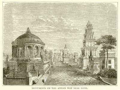 Monumenti sulla Via Appia vicino a Roma da English School