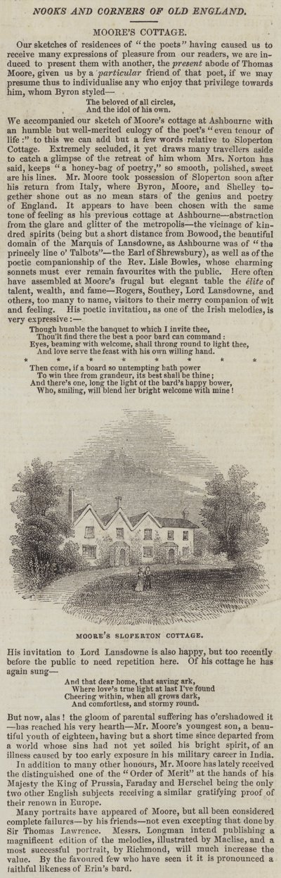 Cottage di Sloperton di Moore da English School