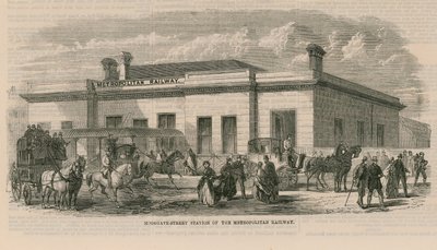 Stazione di Moorgate Street della Metropolitana da English School
