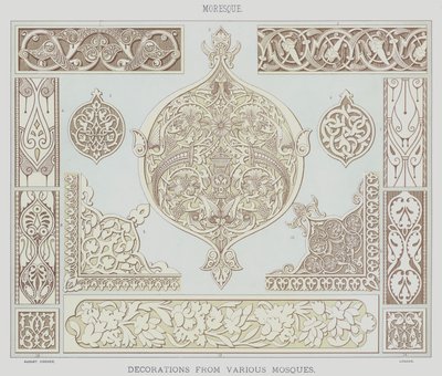 Moresco, Decorazioni da varie moschee da English School