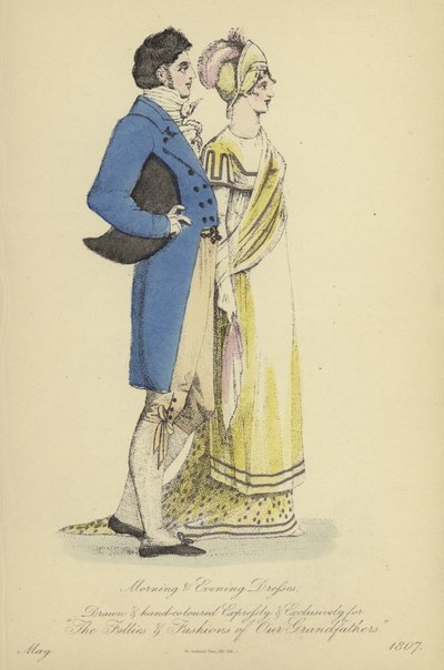 Abito da mattina e da sera per signore e signori da English School