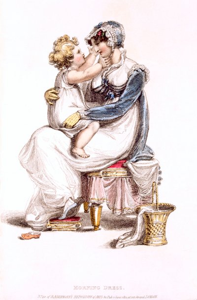 Abito da mattina, tavola di moda da Ackermanns Repository of Arts da English School