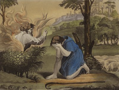 Mosè e il roveto ardente da English School