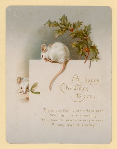 Topo, biglietto di Natale da English School