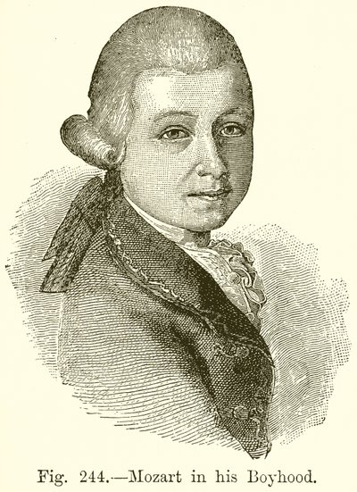 Mozart nella sua infanzia da English School