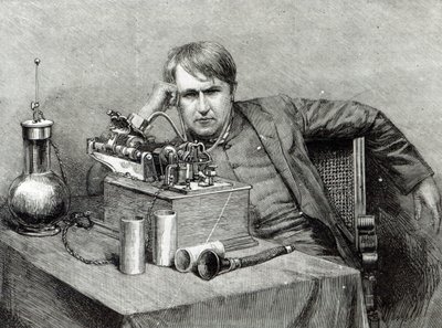Il nuovo fonografo di Mr. Edison da English School
