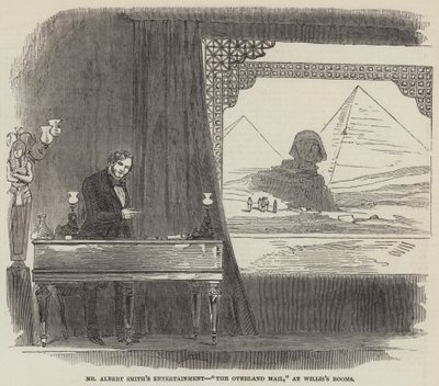 Spettacolo del Sig. Albert Smith, "The Overland Mail," a Willis