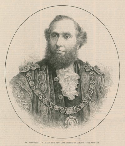 Mr Alderman J W Ellis, il nuovo sindaco di Londra da English School