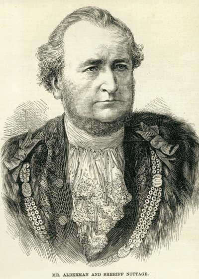 Mr. Alderman e lo Sceriffo Nottage da The Illustrated London News, 10 novembre 1877 da English School