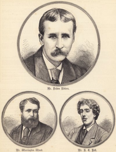 Mr Briton Riviere, Mr Warrington Wood, Mr R C Belt da English School