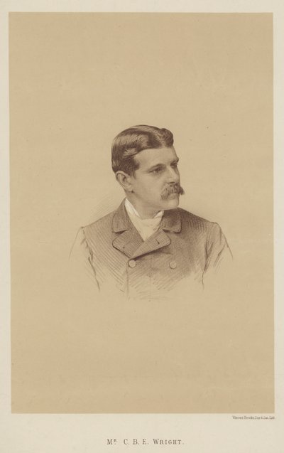Mr C B E Wright (litografia) da English School