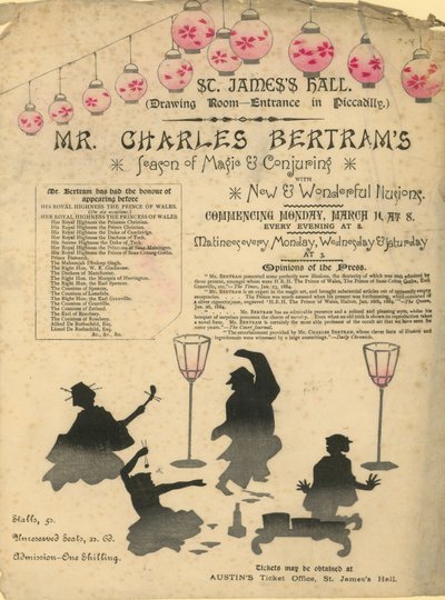 Stagione di magia e illusionismo di Mr Charles Bertram da English School