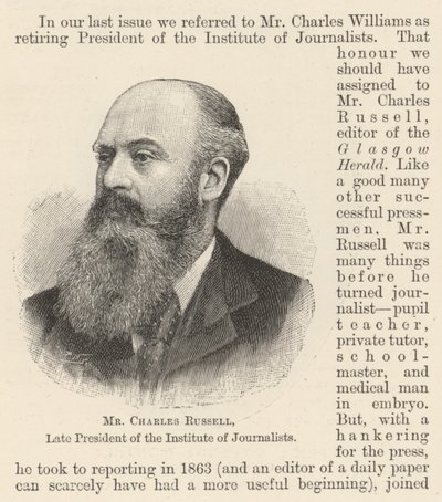 Il defunto Charles Russell, ex Presidente dell