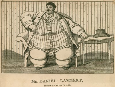 Il signor Daniel Lambert, a 36 anni pesava 50 pietre da English School
