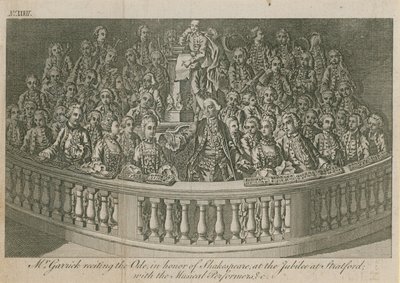 Il signor David Garrick recita l