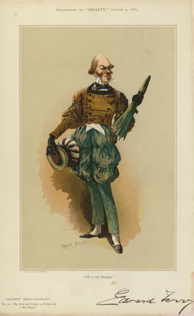 Mr Edward Terry come Petitpois in Blue Beard da English School