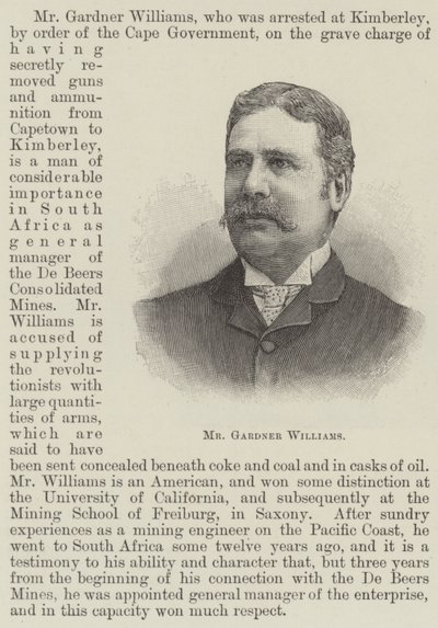 Mr Gardner Williams (incisione) da English School