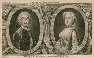 Il signor Garrick e Mademoiselle Violetti (Eva Marie Veigel) da English School