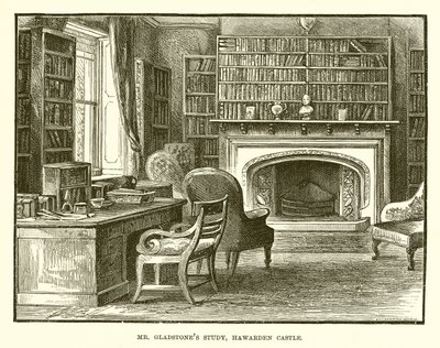 Studio di Mr. Gladstone, Castello di Hawarden da English School