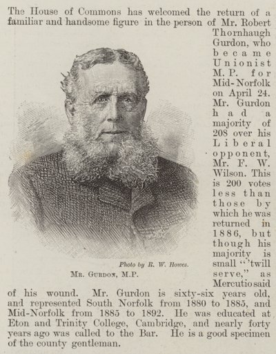 Il signor Gurdon, MP da English School