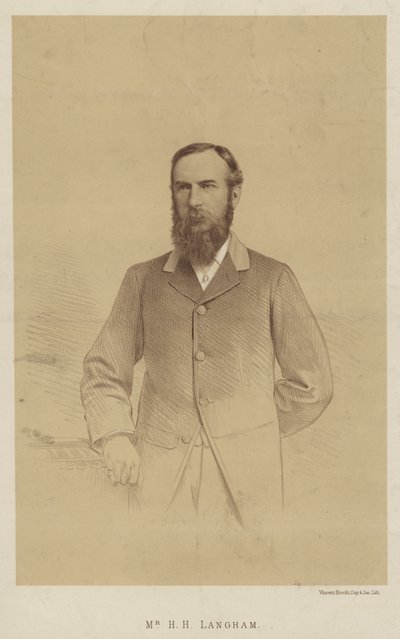 Mr H H Langham (litografia) da English School