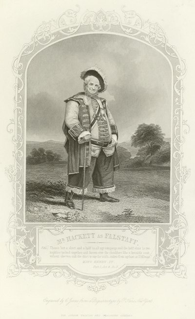 Mr Hackett come Falstaff, Re Enrico IV, Parte I da English School