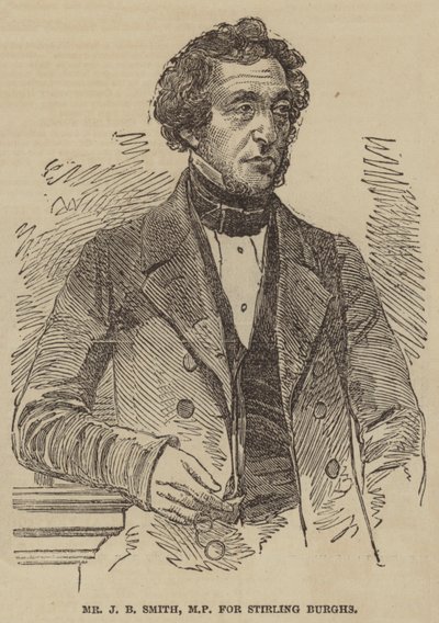 Mr J B Smith, MP per Stirling Burghs (incisione) da English School