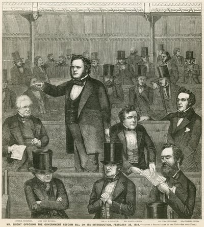 Il signor John Bright si oppone al Government Reform Bill alla sua introduzione, 28 febbraio 1859 da English School