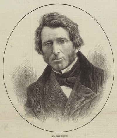 Mr John Ruskin (incisione) da English School