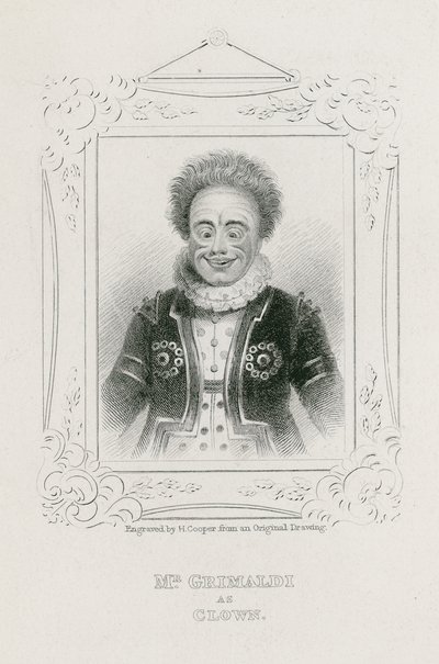 Il signor Joseph Grimaldi come Clown da English School