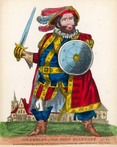 Il signor Phelps come Sir John Falstaff da English School