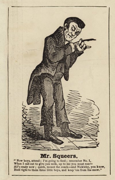 Mr Squeers da Nicholas Nickleby da English School