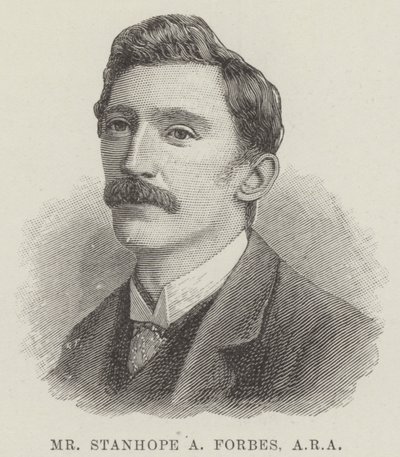 Mr Stanhope A Forbes, ARA (incisione) da English School