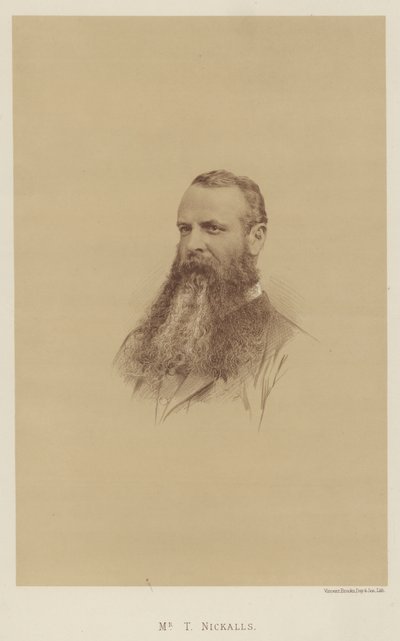 Mr T Nickalls (litografia) da English School
