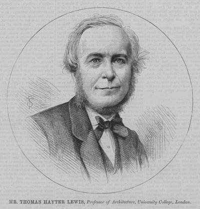 Mr Thomas Hayter Lewis, Professore di Architettura, University College, Londra da English School